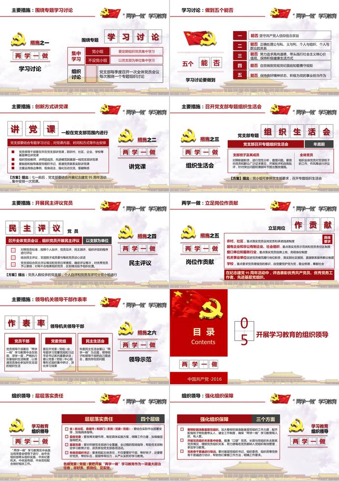 紅色莊嚴(yán)風(fēng)黨政學(xué)習(xí)ppt模板-2