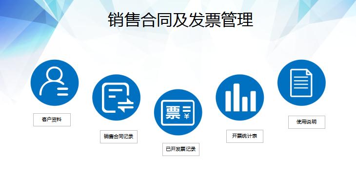 銷售合同及發票管理excel表格模板