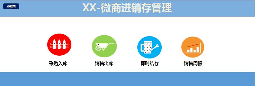 微商進銷存系統(tǒng)管理excel模板