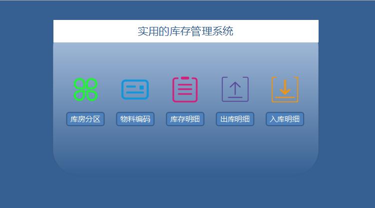實(shí)用的庫存管理系統(tǒng)excel模板