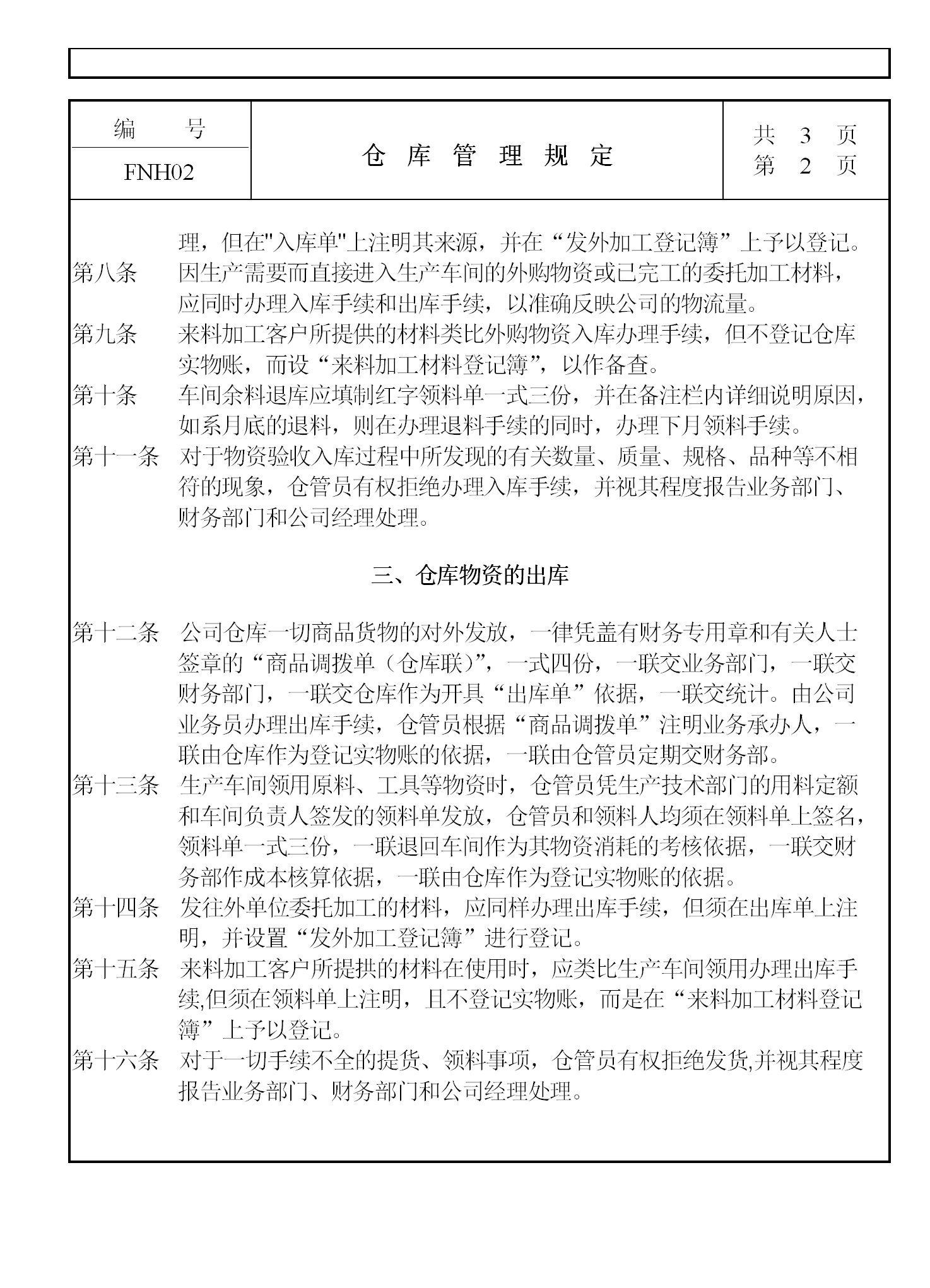 現代企業倉庫管理制度word模板-1