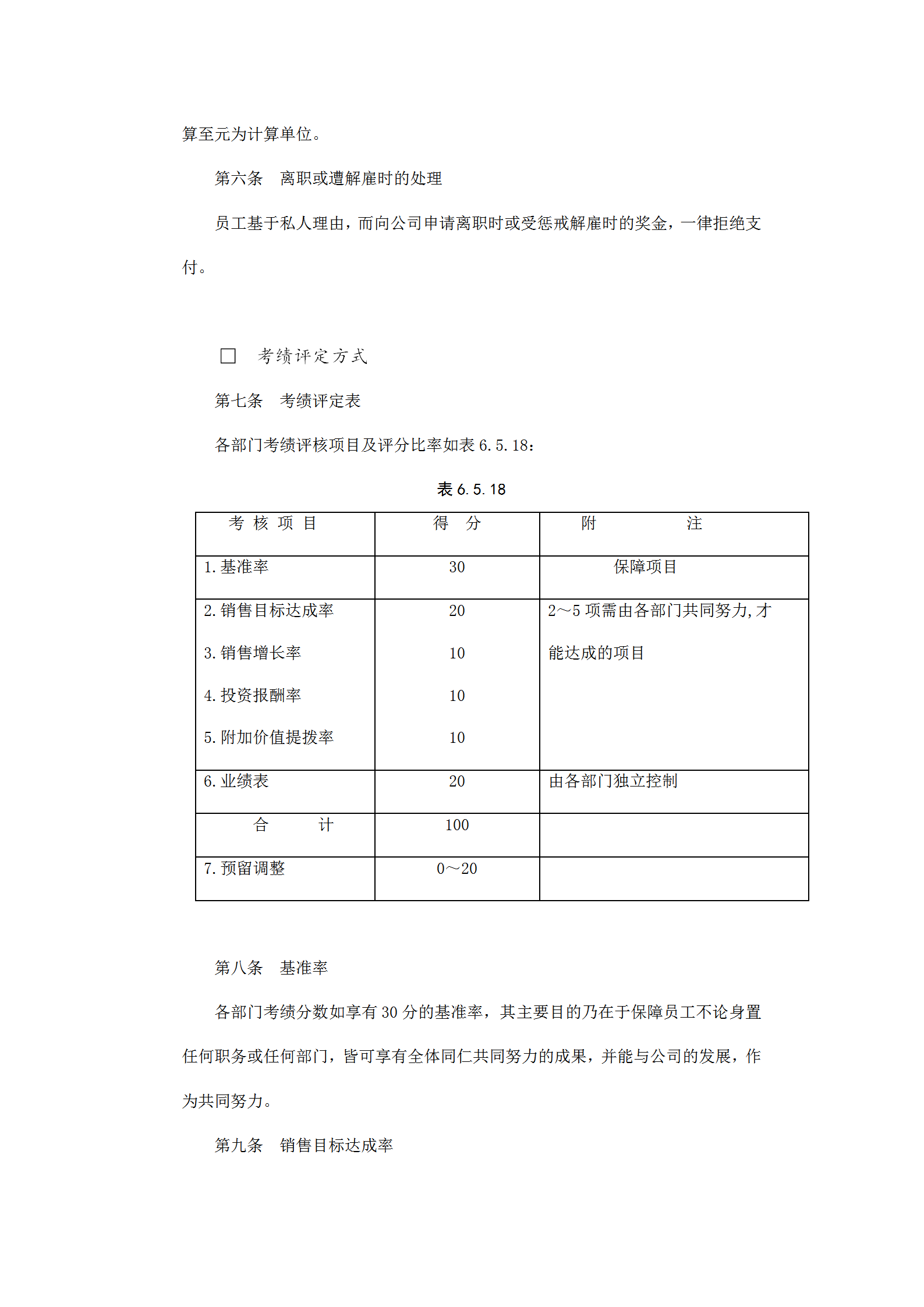 家電制造業(yè)績效獎(jiǎng)金制度word模板-1