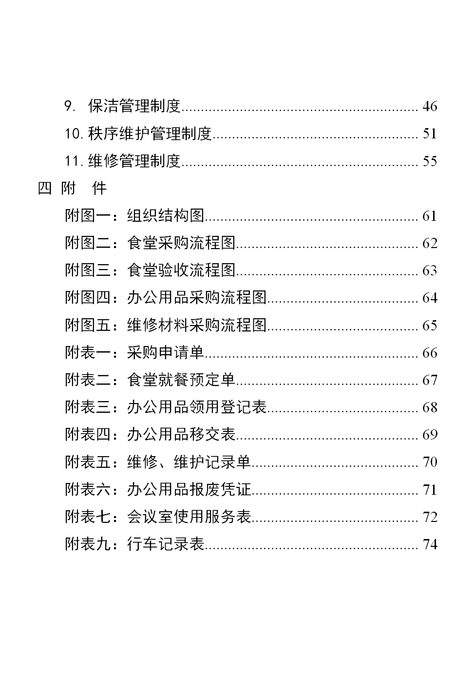 行政事業(yè)單位后勤服務(wù)中心管理制度匯編word模板-1