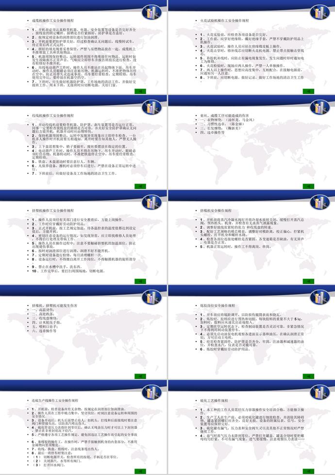 廠級(jí)安全操作規(guī)程培訓(xùn)教材PPT模板-1