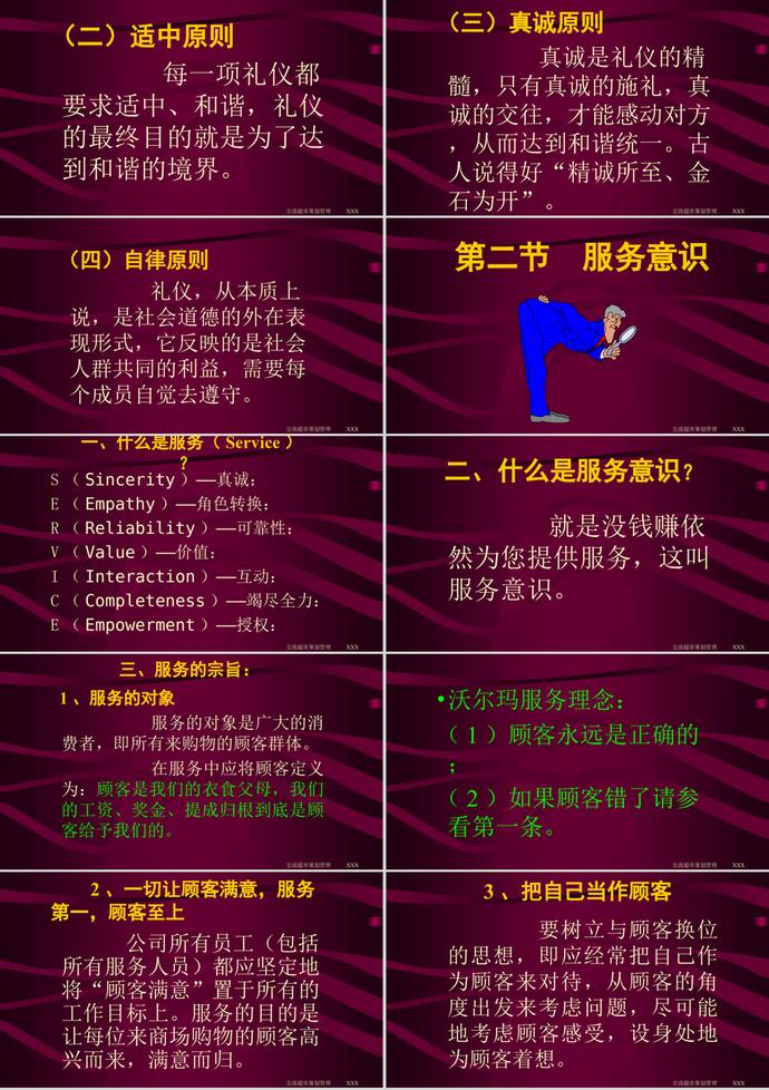 服務規范培訓教材PPT模板-1