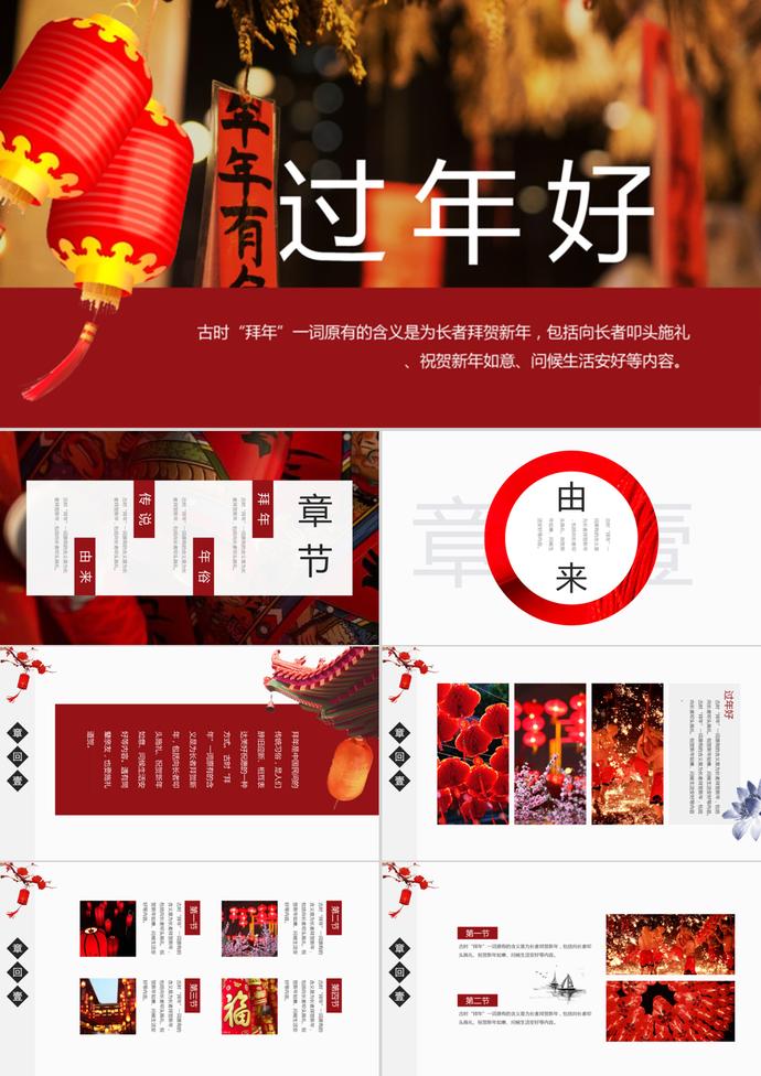 過(guò)年好PPT模板
