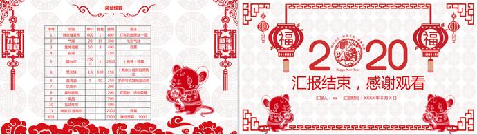 中國(guó)風(fēng)剪紙創(chuàng)意元旦活動(dòng)策劃PPT模板-3