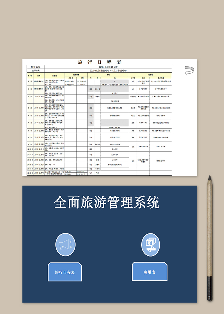 全面旅游管理系統